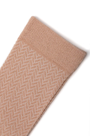 Brunette chaussette à paillette femme coton bio made in France à paillette rose