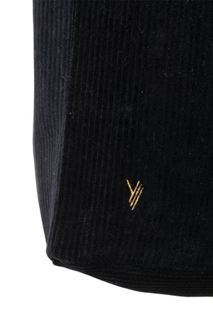 sac de sport, ordi, week end en velours côtelé bio noir