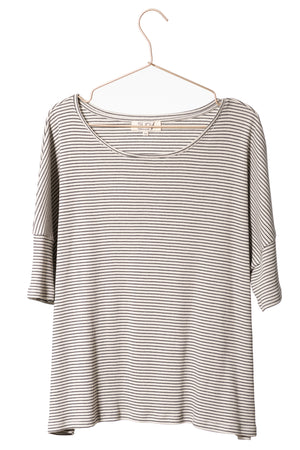 Tee shirt en coton upcyclé CHIC SUNY rayé