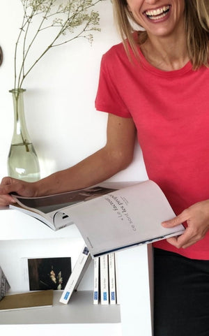 T shirt unisexe col rond manche courte coton bio souple forme droite rouge uni suny