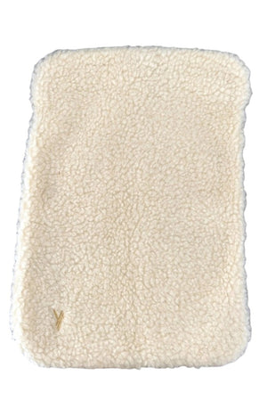 Housse d'ordinateur DENISE en moumoute upcyclé