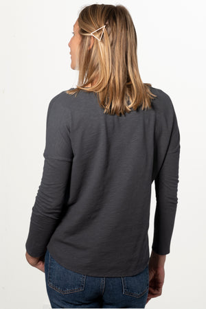 Tee shirt en coton bio EXTRA SUNY DOUX anthracite
