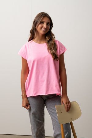 Tombé du tee-shirt ROCKY Suny – basique rock chic, taille unique