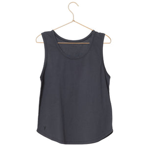 T shirt femme debardeur col rond evase coton bio souple forme ajustée noir marcel suny