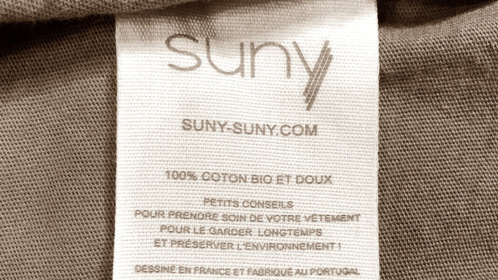 suny tee shirt en coton bio mode éco-responsable