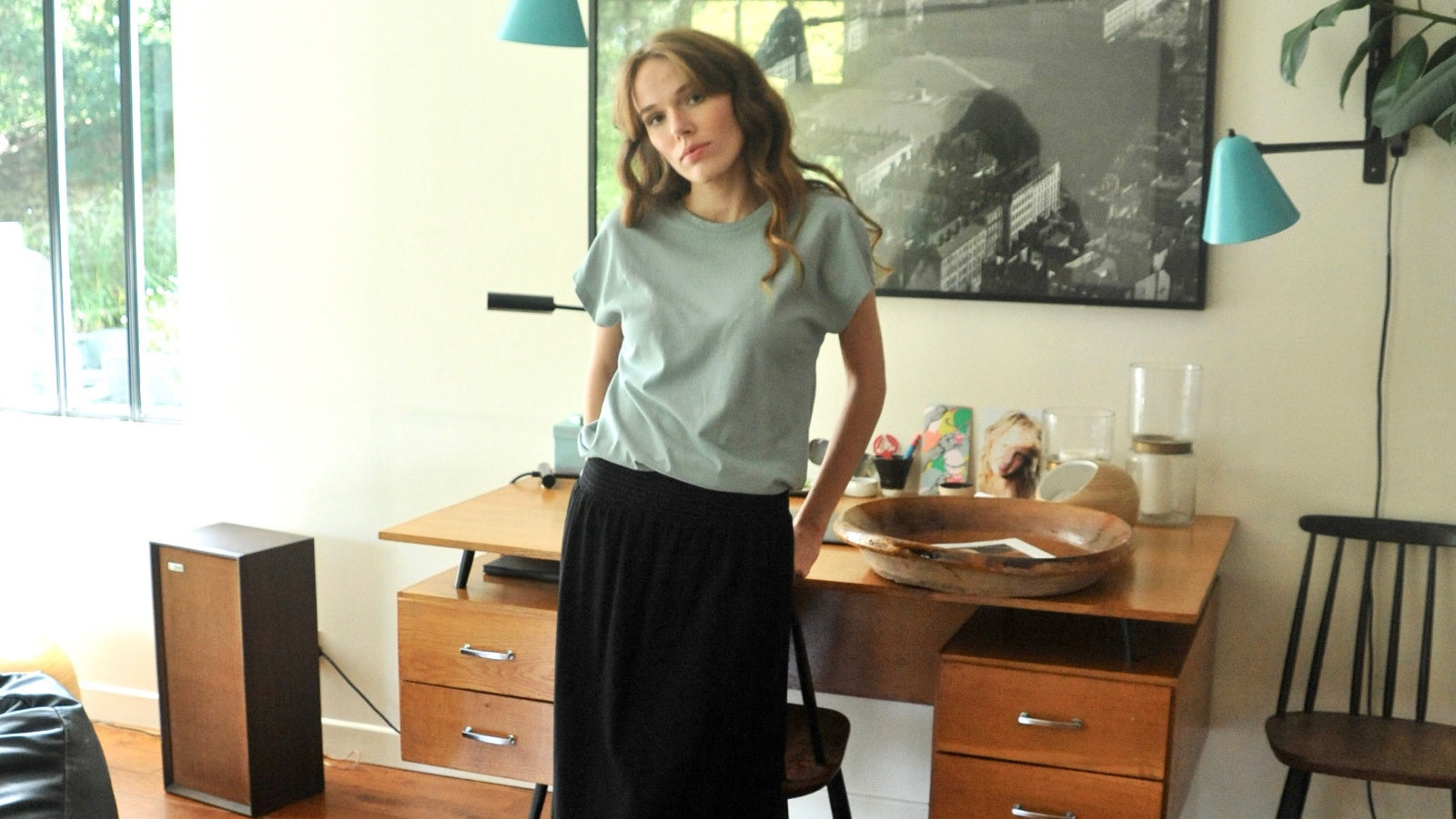 combo jupe suny tee short ou sweat en coton bio