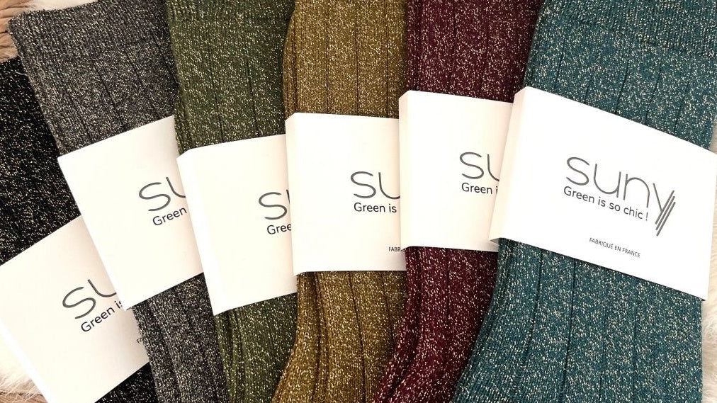 Chaussettes à paillettes des paires confortables et colorées suny