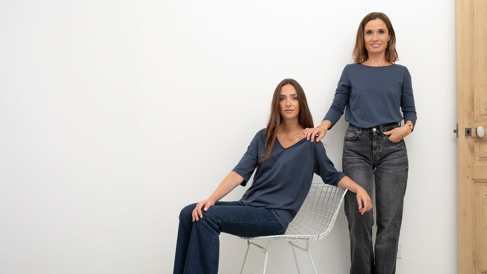 Vêtement femme en jersey de coton bio Suny, porté avec élégance