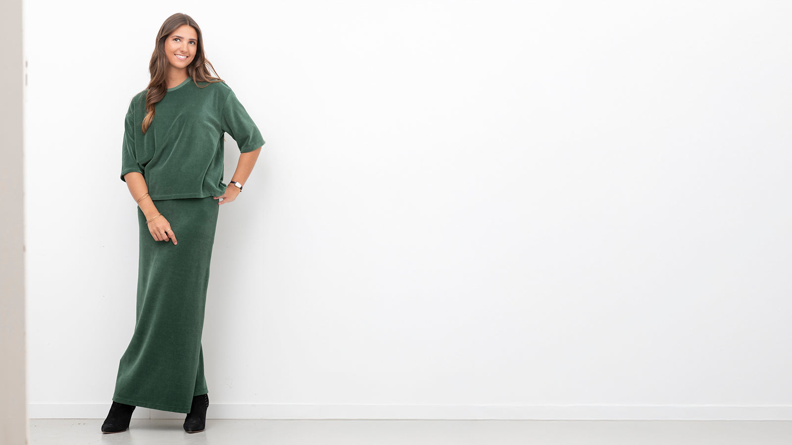 vêtements verts pour femmes en coton bio