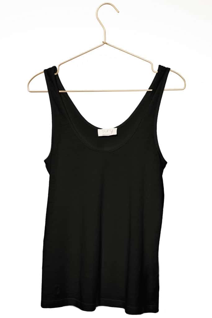 débardeur femme lin et coton bio noir pour un look décontracté ou habillé green et chic