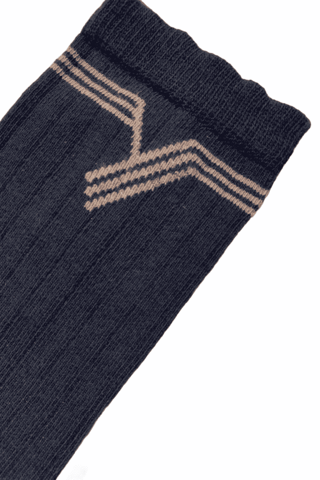 Chaussette française à côte en coton bio fabriquées en France de couleur charbon