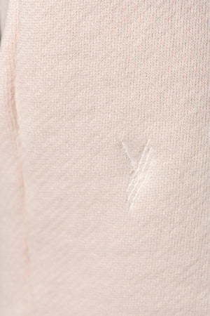 Britt sweat shirt teint en pièce écologique épaulette femme éthique rose poudre