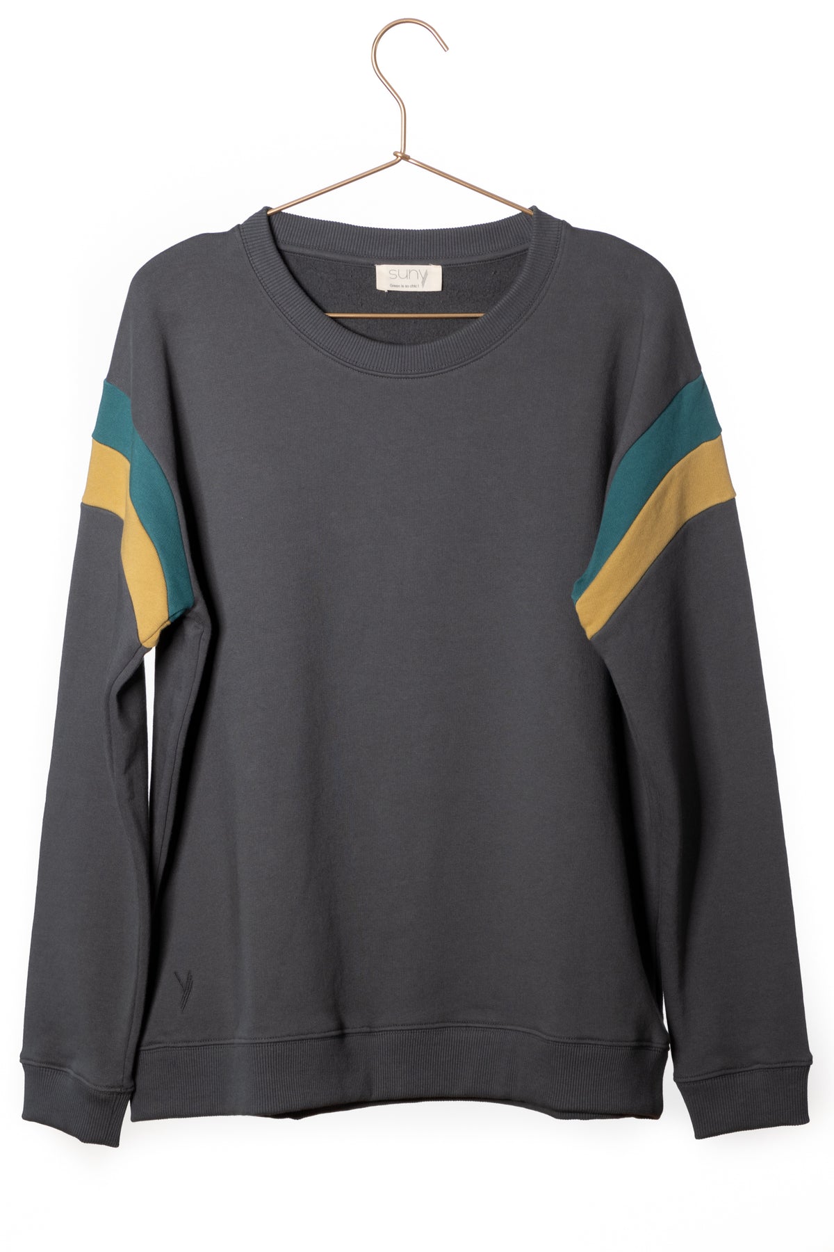 Brune sweat oversize basique femme écoresponsable anthracite