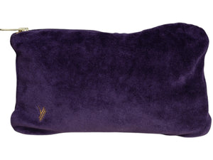 Petite Trousse DENISE fourre tout en VELOURS BIO  violette