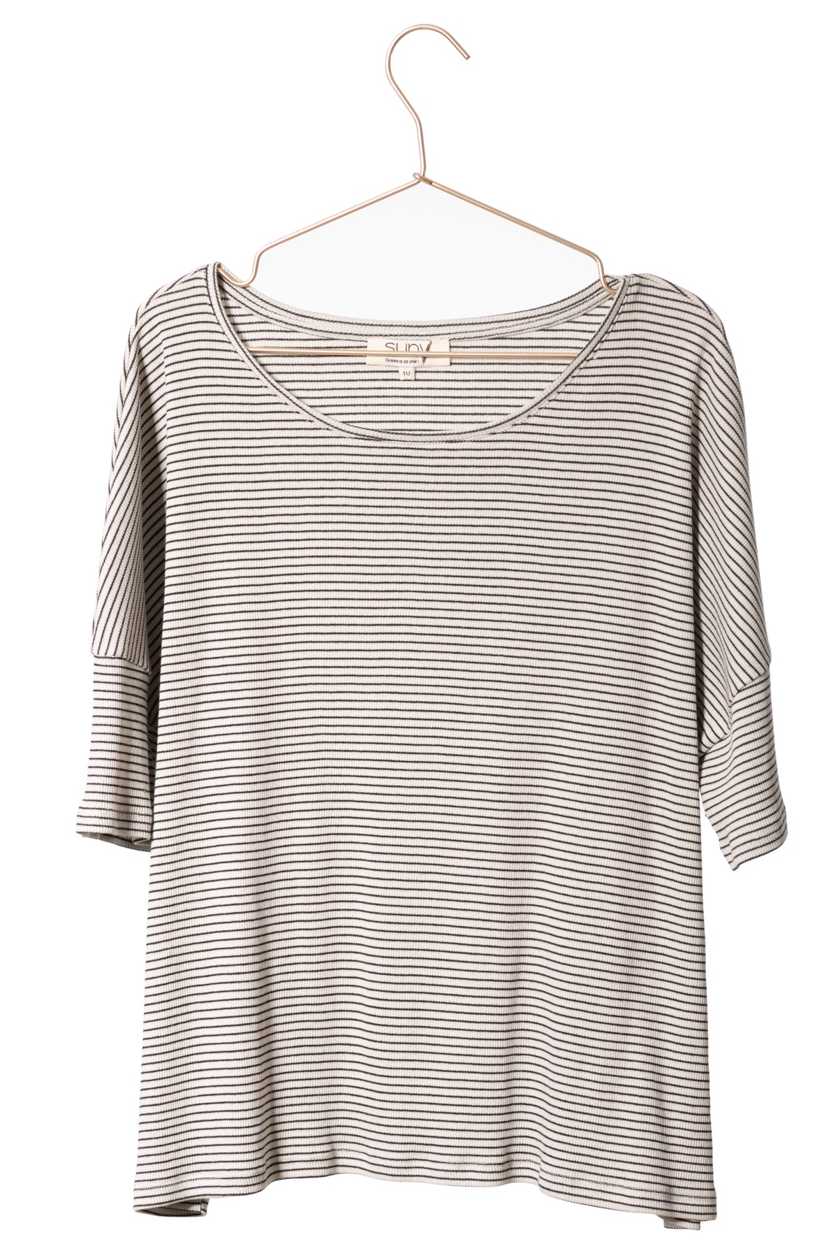 Tee shirt en coton upcyclé CHIC SUNY rayé