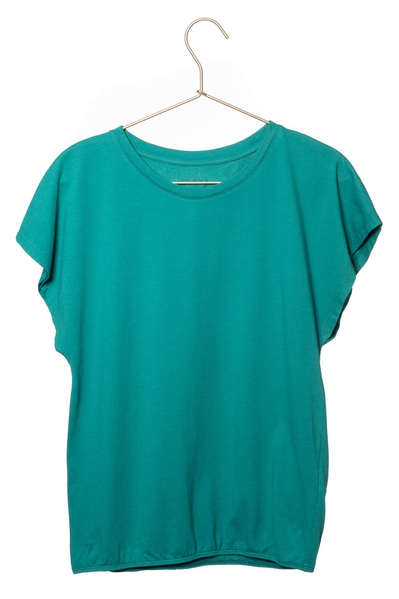 Tee shirt en coton bio ANASTASIA vert emeraude