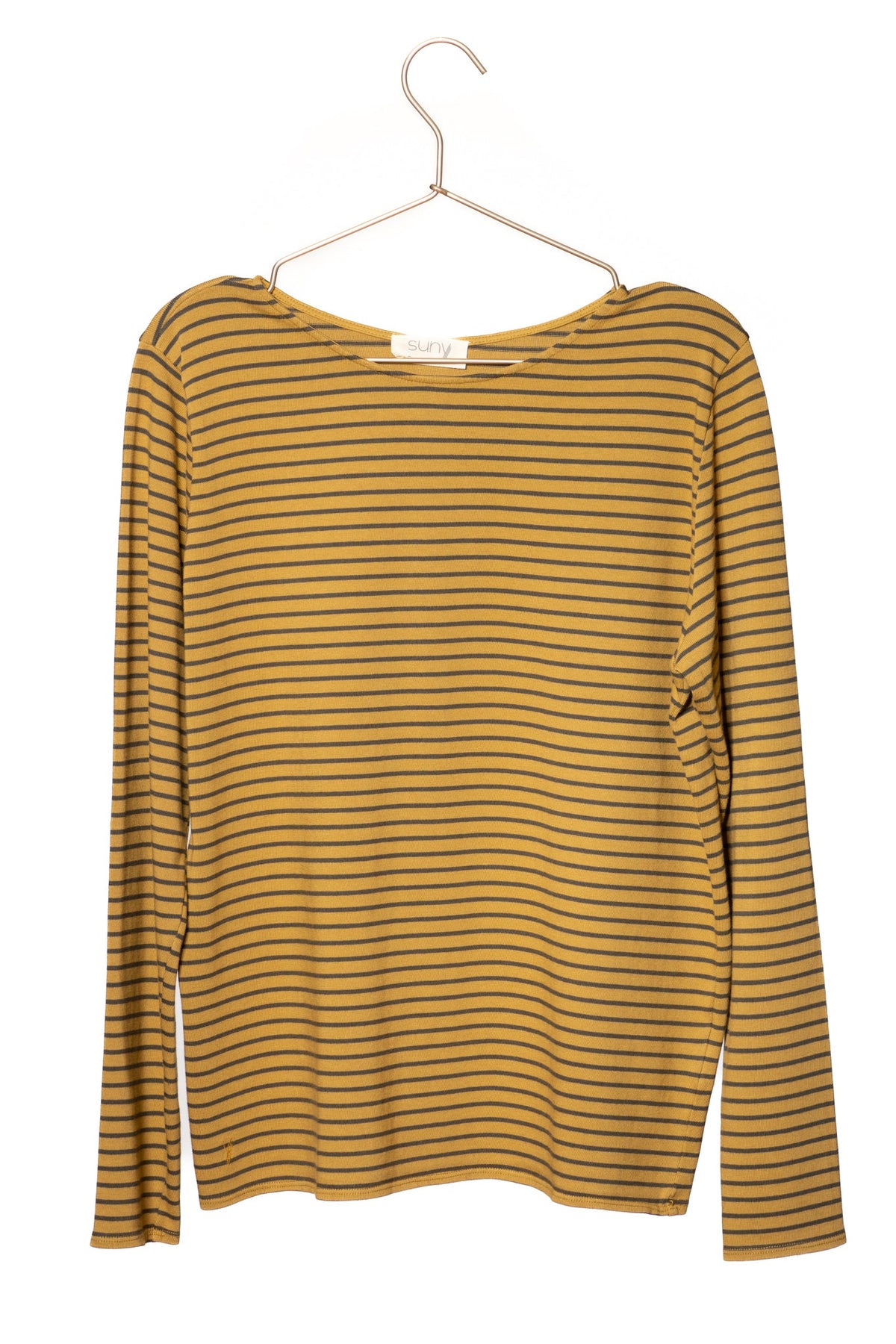 Navy suny marinière femme coton bio certifié GOTS bronze terre jaune