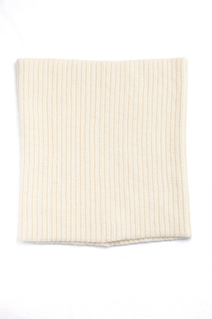 Col HOLY écru caresse à plat – maille douce en laine recyclée – Suny