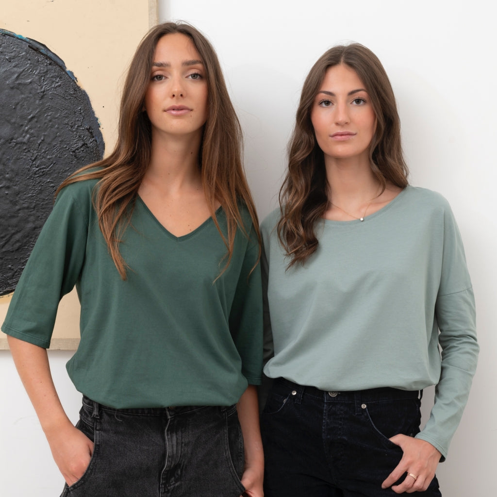 vêtement vert pour femme en coton bio