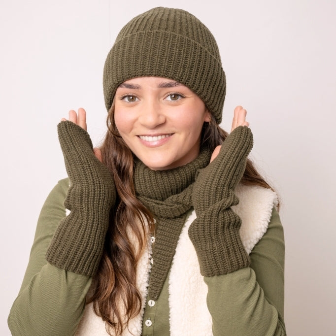 écharpe pull mitaine en laine italienne