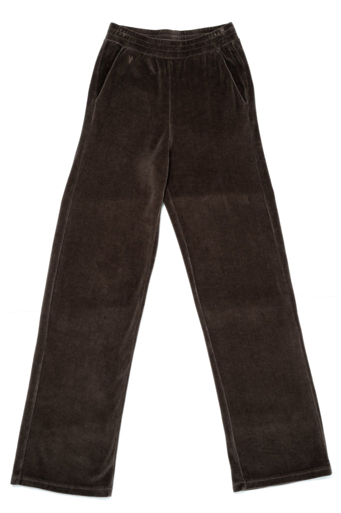 Pantalon en velours JULIETTE café