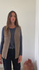 Gilet sans manche en laine upcyclée taupe – Suny
