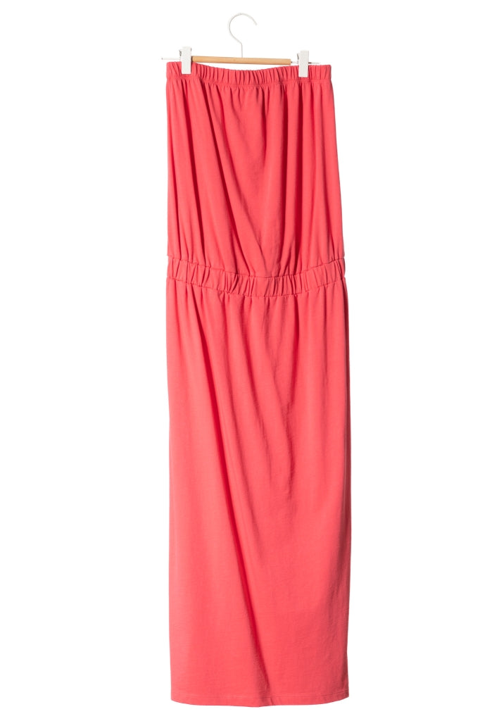 Robe bustier en coton bio EMMA rouge paradis