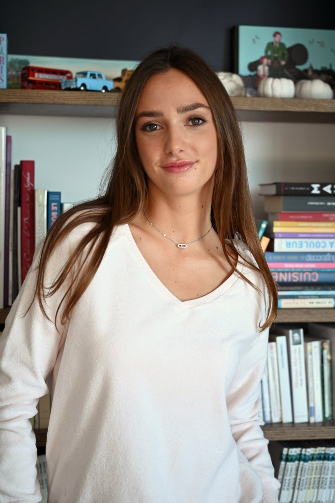 weat femme forme ajustée coton bio éco responsable et GOTS éponge bouclette col V rose poudre, rose pâle, blanc rosé, écru, rose clair