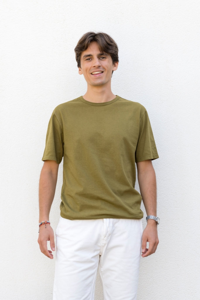 tee shirt basique en coton bio pour hommes