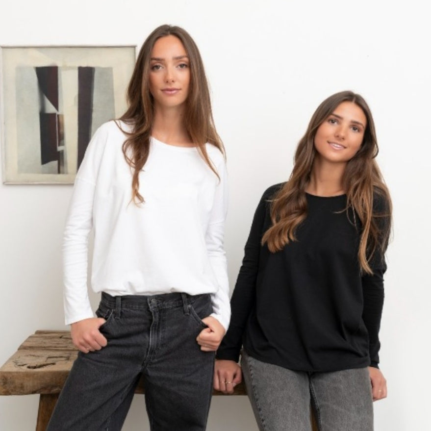 tee shirt manche longue basique en coton bio