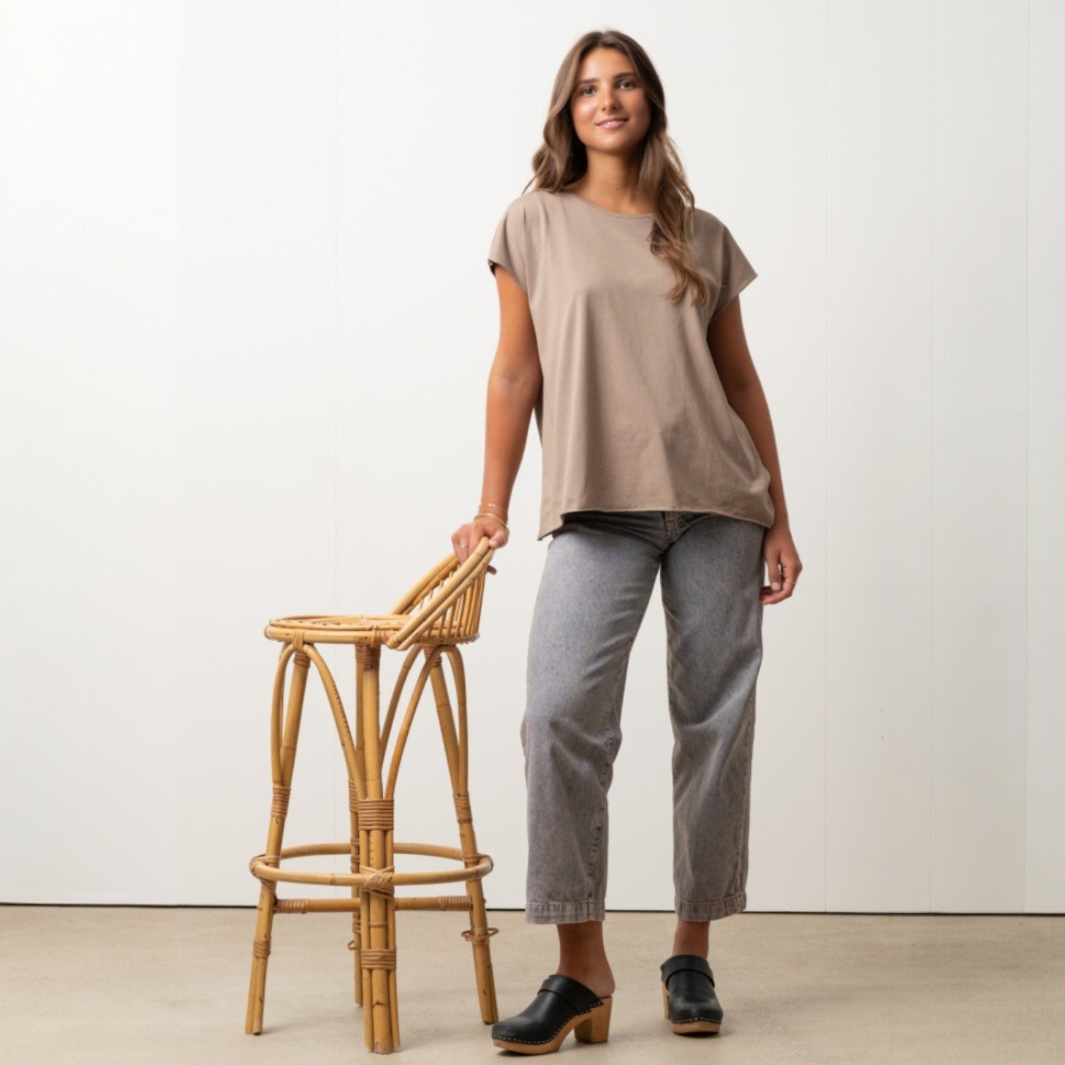 tee shirt en coton bio col rond rocky suny