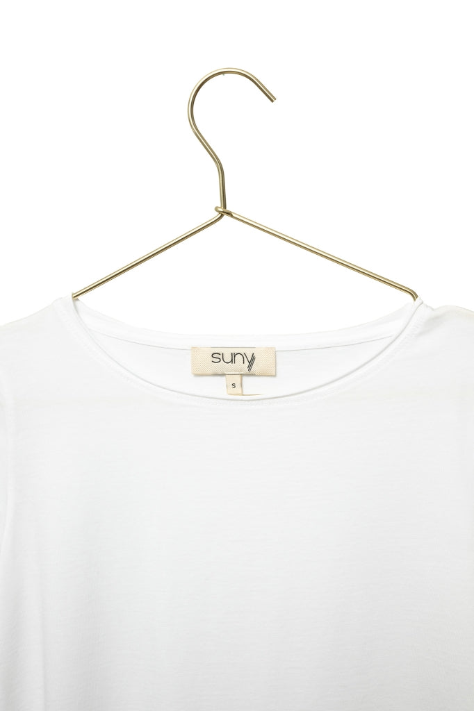 Tee shirt en coton bio JUNE blanc blanc