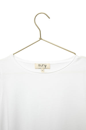 Tee shirt en coton bio JUNE blanc blanc