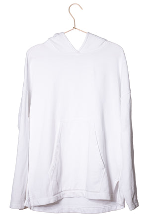 Sweat capuche femme coton bio certifié GOTS hoodie en molleton bio oversize vareuse blanc beige, blanc cassé, beige, écru, blanc pâle