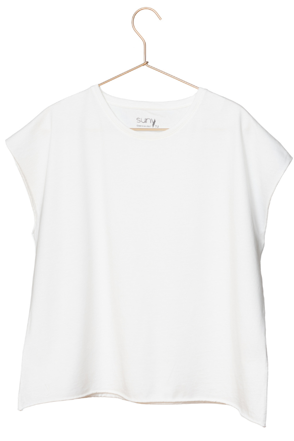 Tee shirt en coton bio ROCKY SUNY Blanc & co